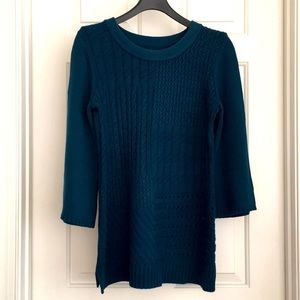 Karen Scott Sweater Top Size Small Blue Long sleeves